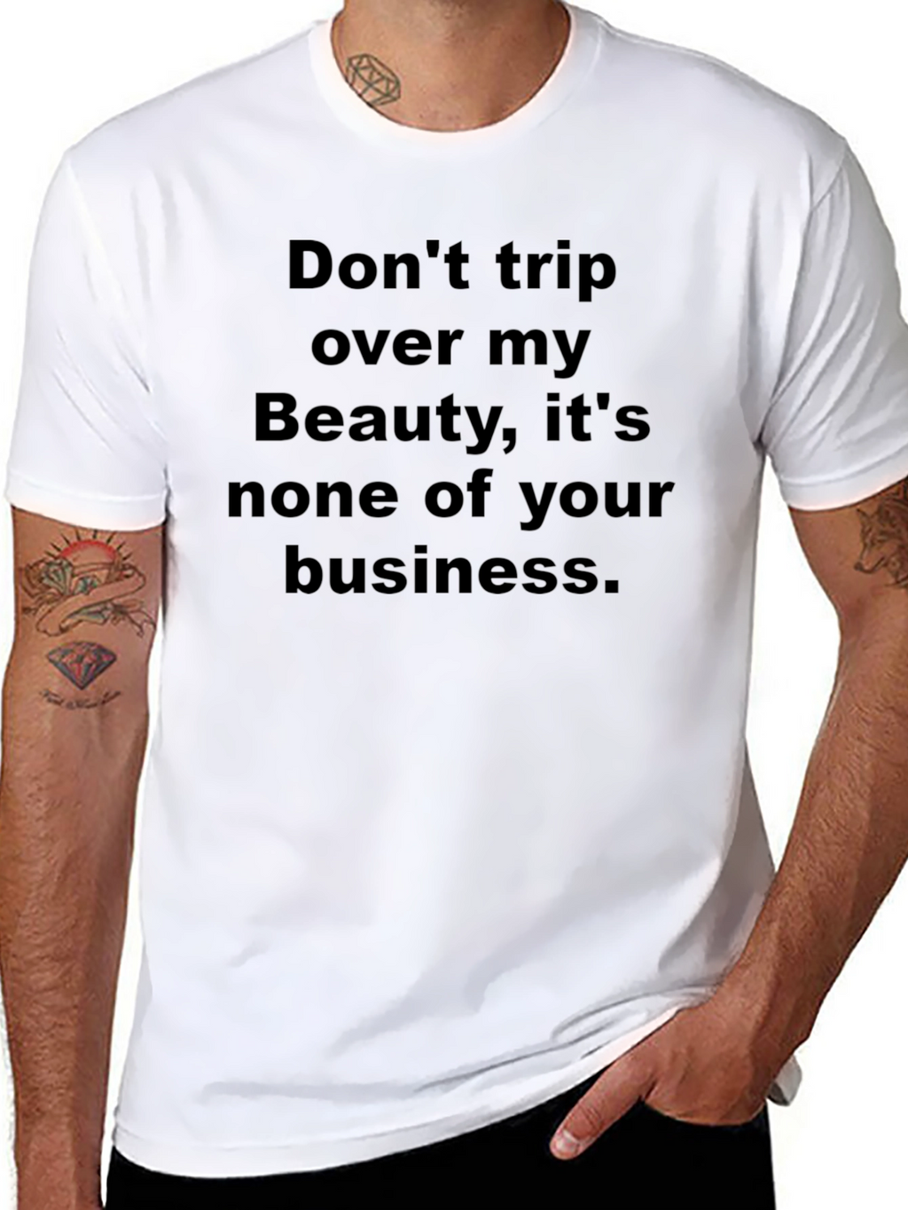 Funny Graphic Tee - Beauty Business T-Shirt