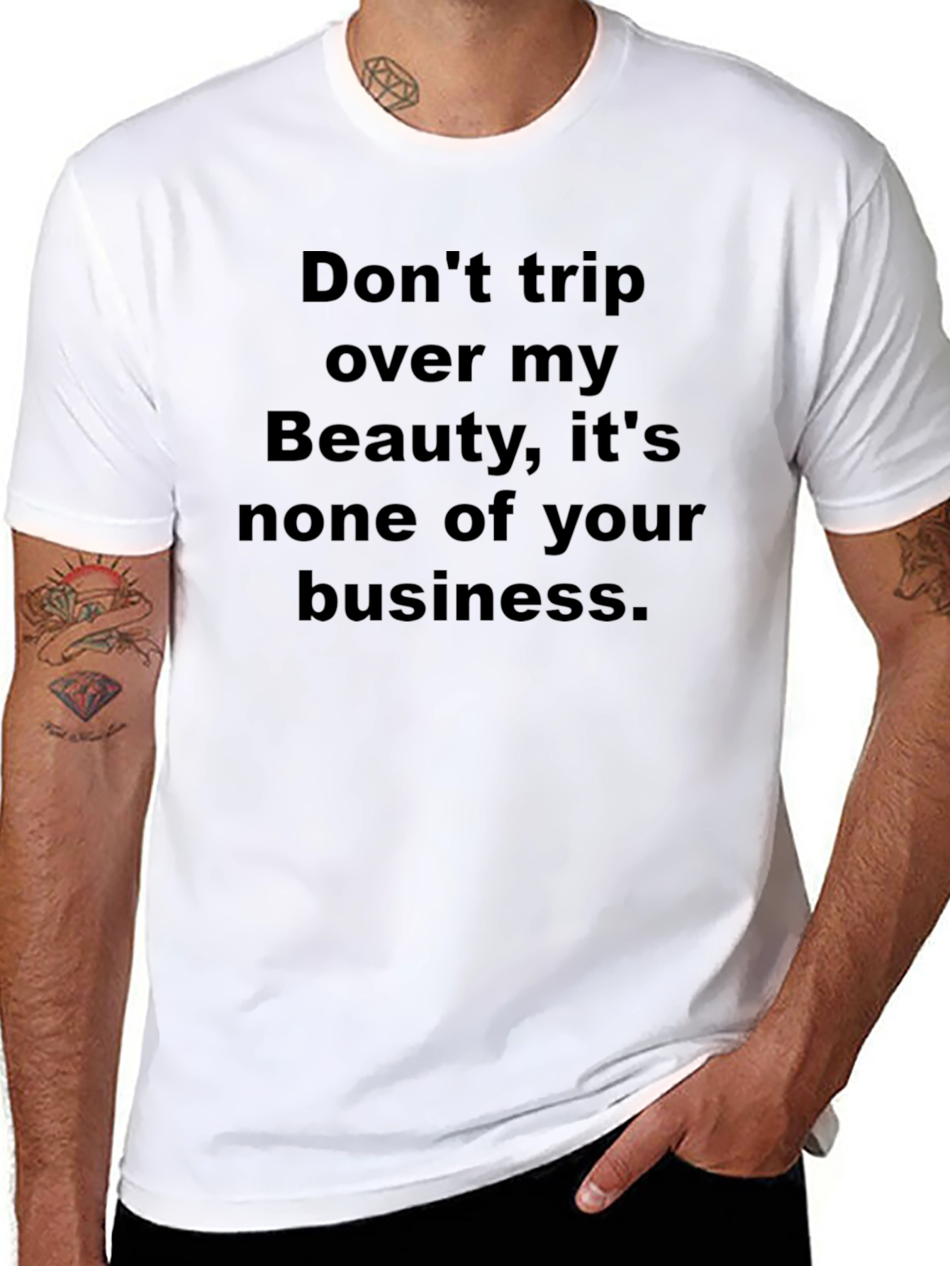 Funny Graphic Tee - Beauty Business T-Shirt
