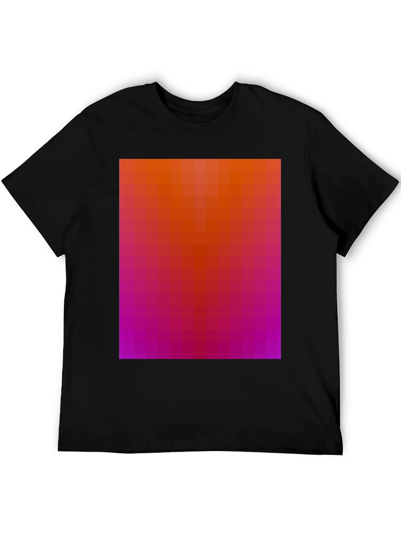 Gradient Pixel Art T-Shirt - Modern Graphic Tee