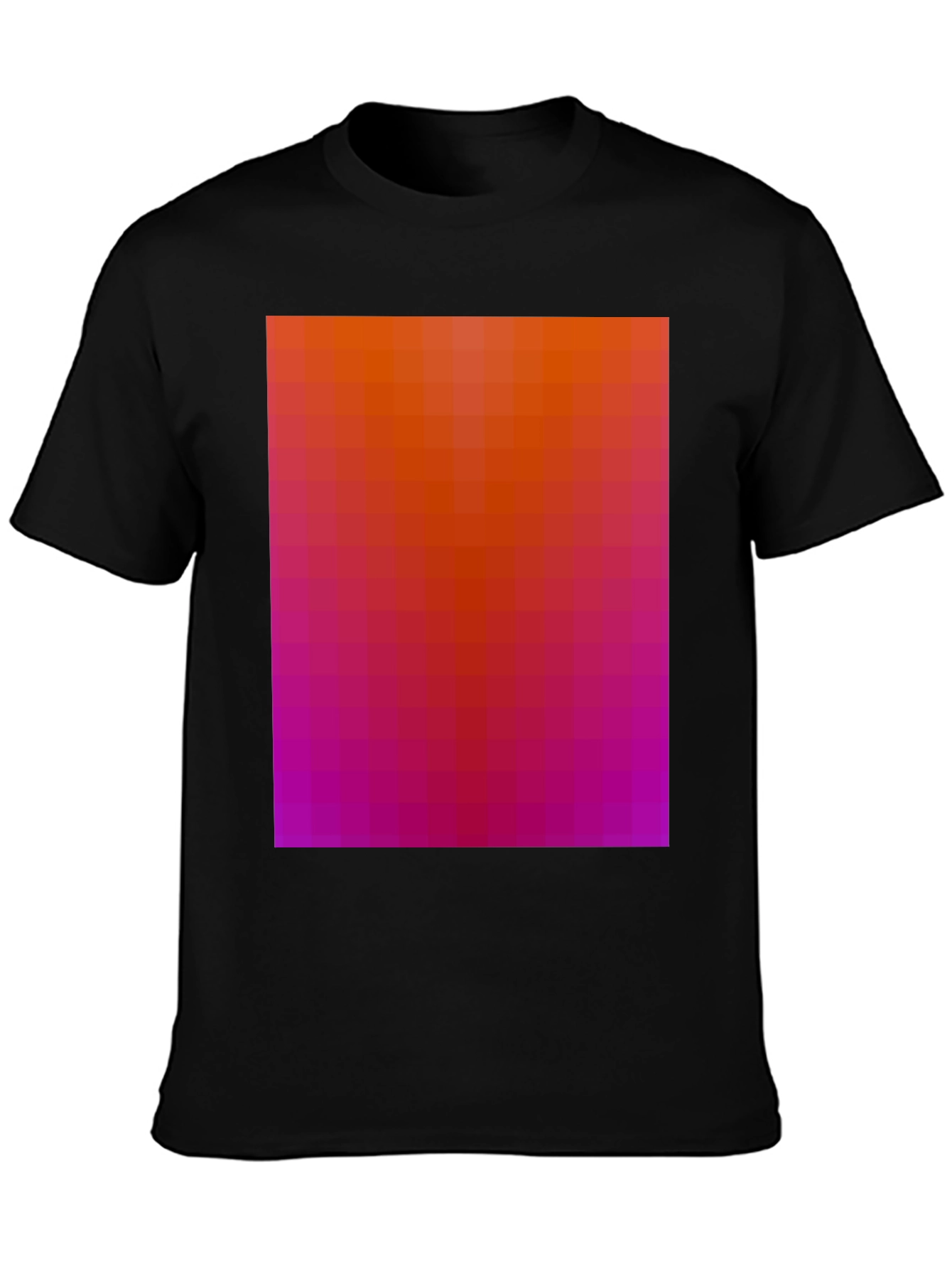 Gradient Pixel Art T-Shirt - Modern Graphic Tee