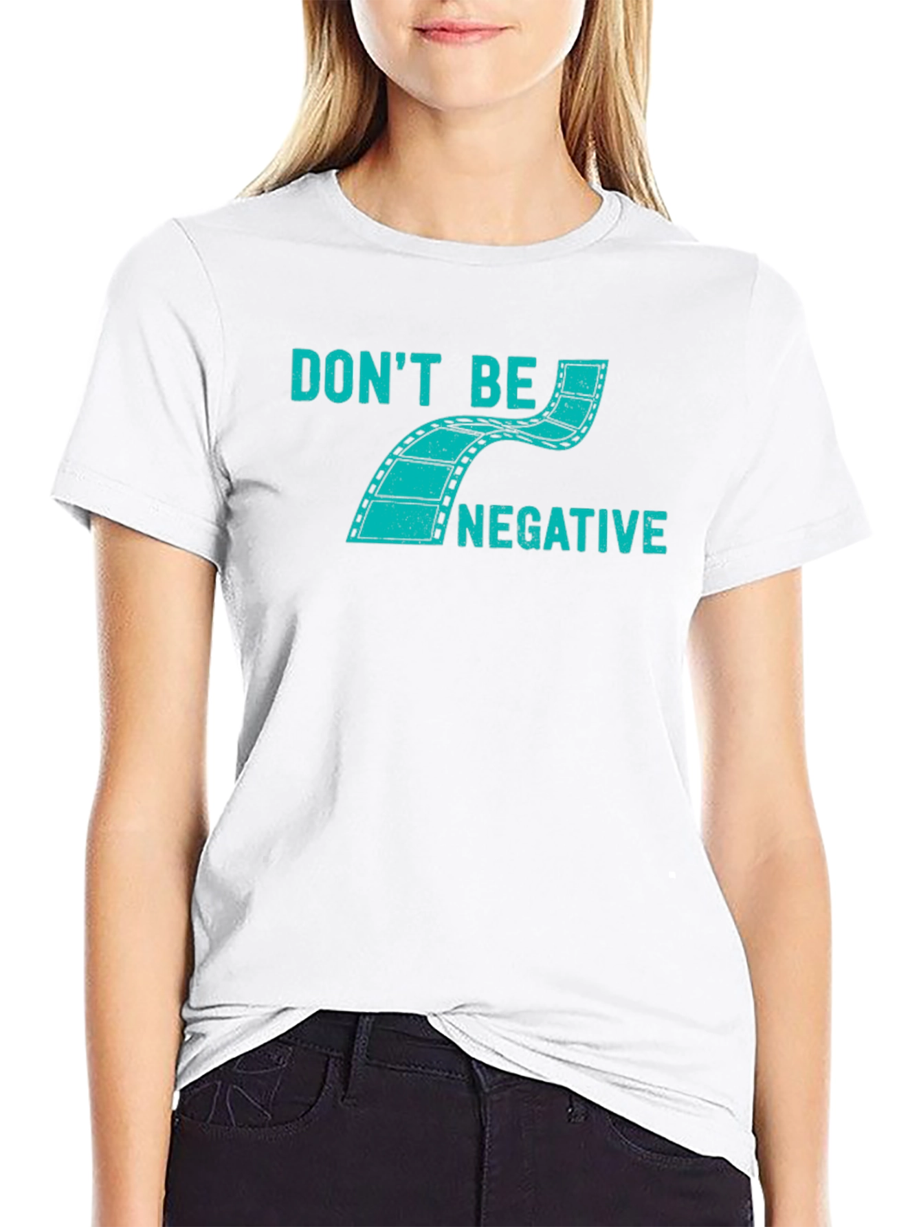 Dont Be Negative Graphic Tee - Black