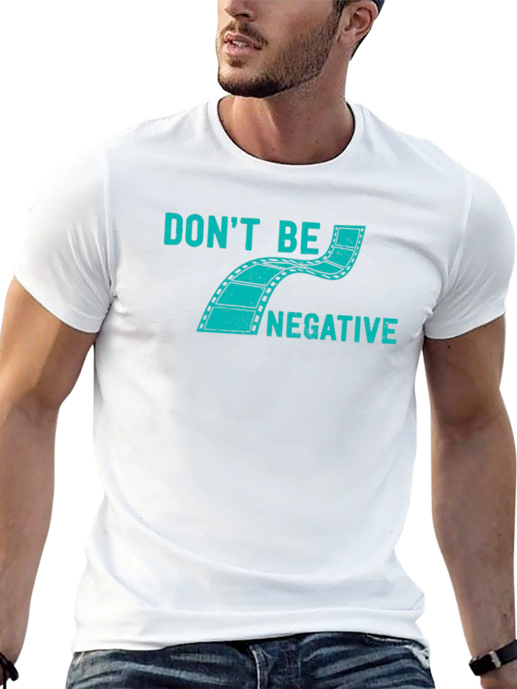 Dont Be Negative Graphic Tee - Black