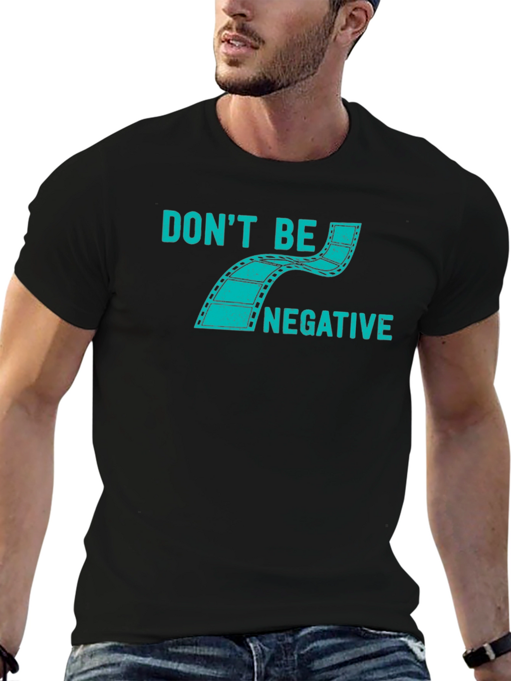 Dont Be Negative Graphic Tee - Black