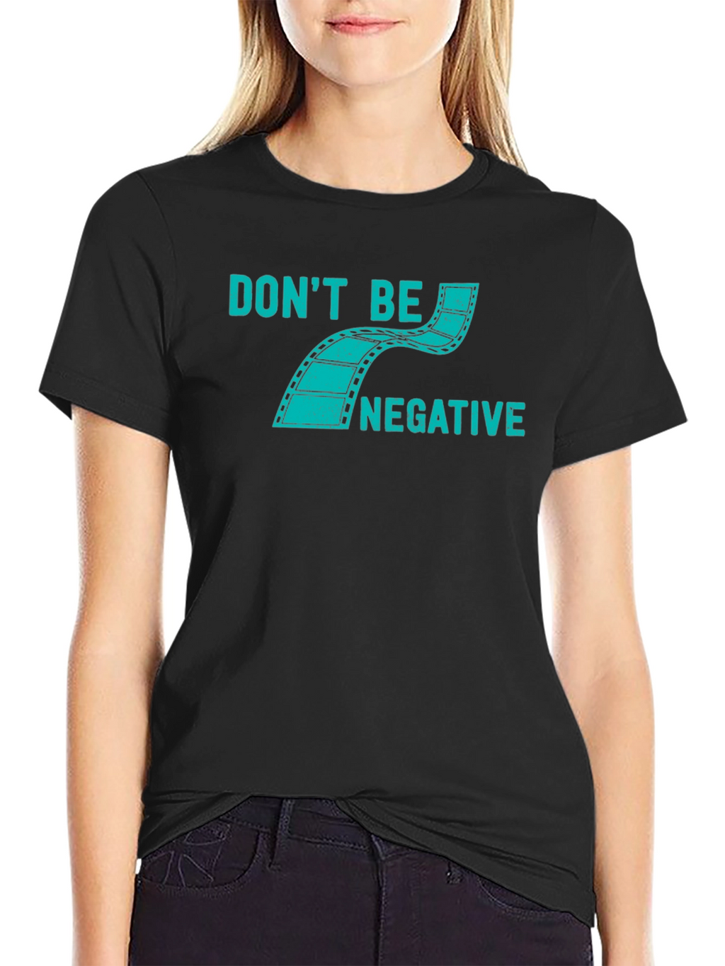 Dont Be Negative Graphic Tee - Black