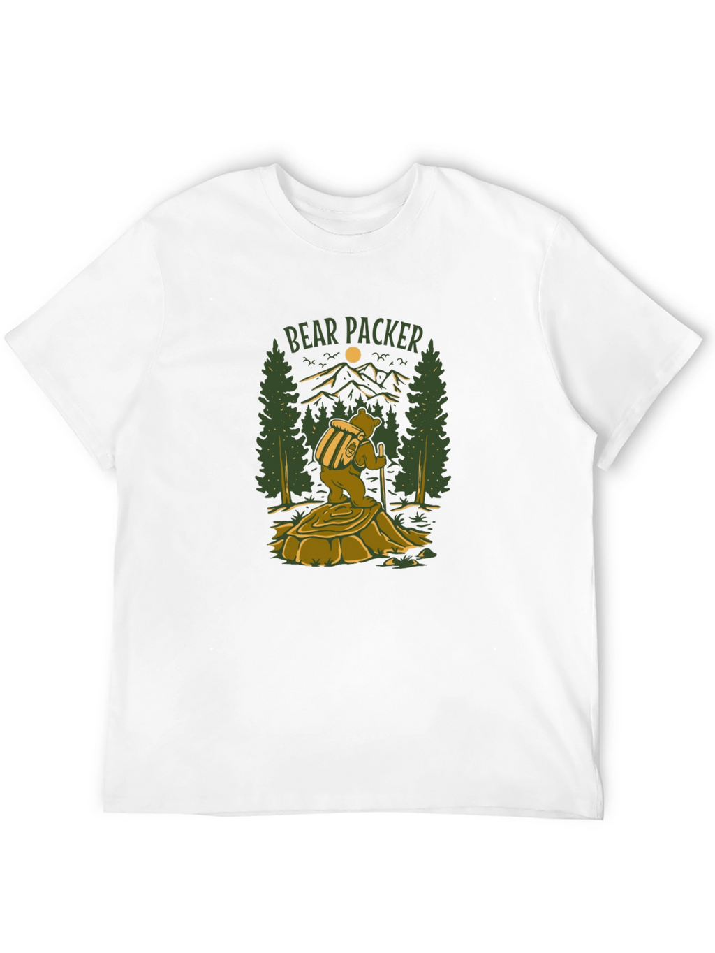 Bear Packer Graphic T-Shirt - Black