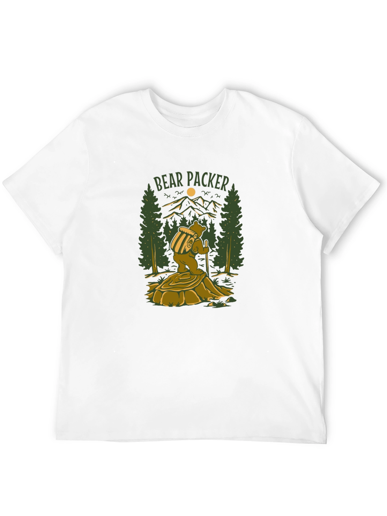 Bear Packer Graphic T-Shirt - Black