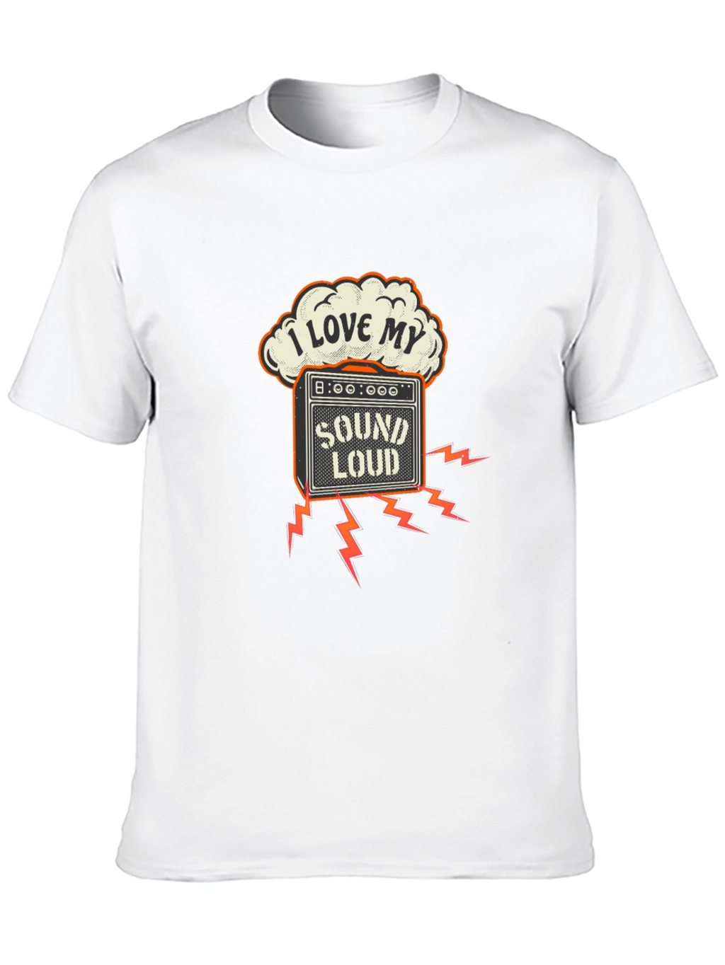 I Love My Sound Loud Black T-Shirt
