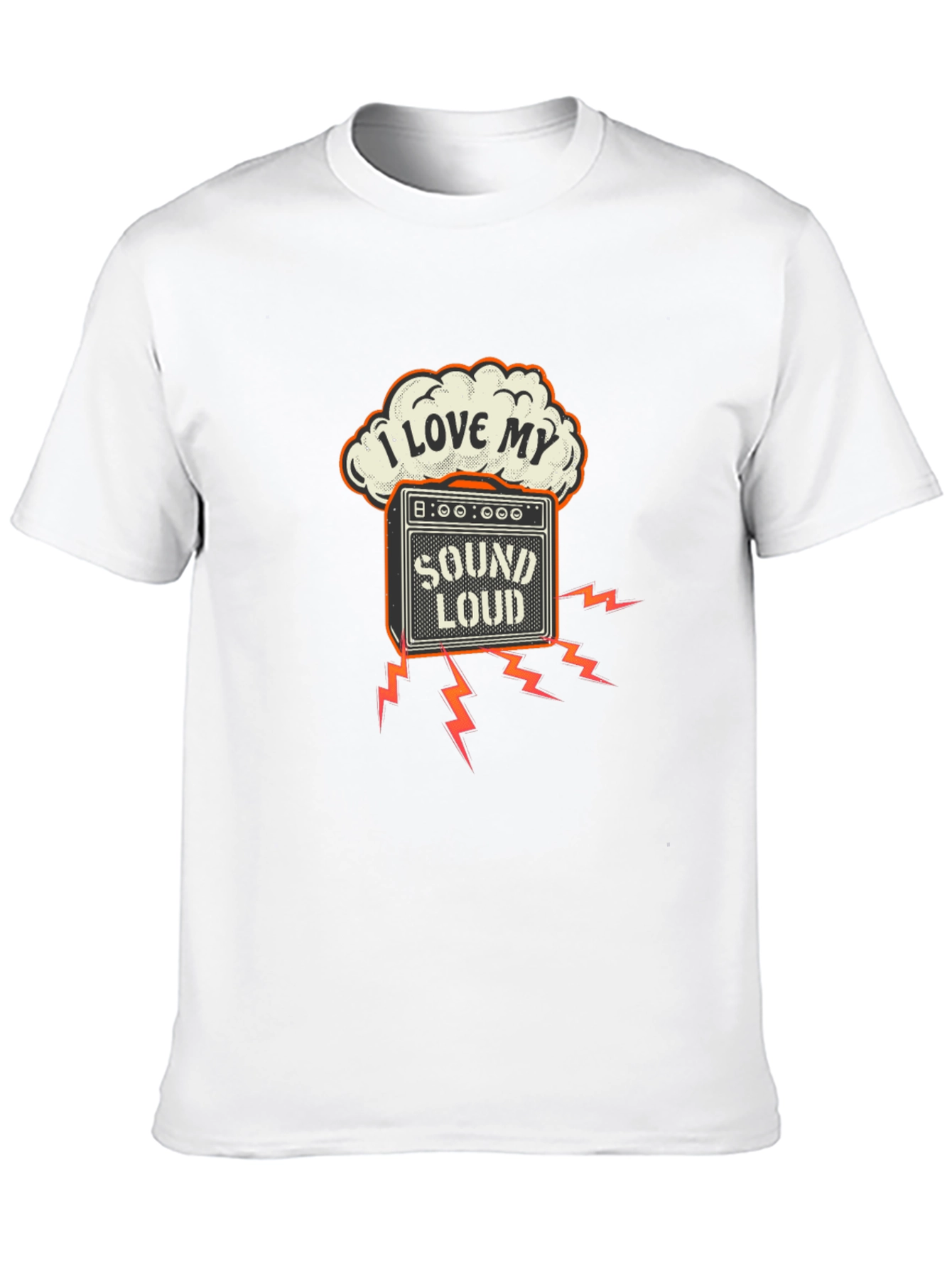 I Love My Sound Loud Black T-Shirt