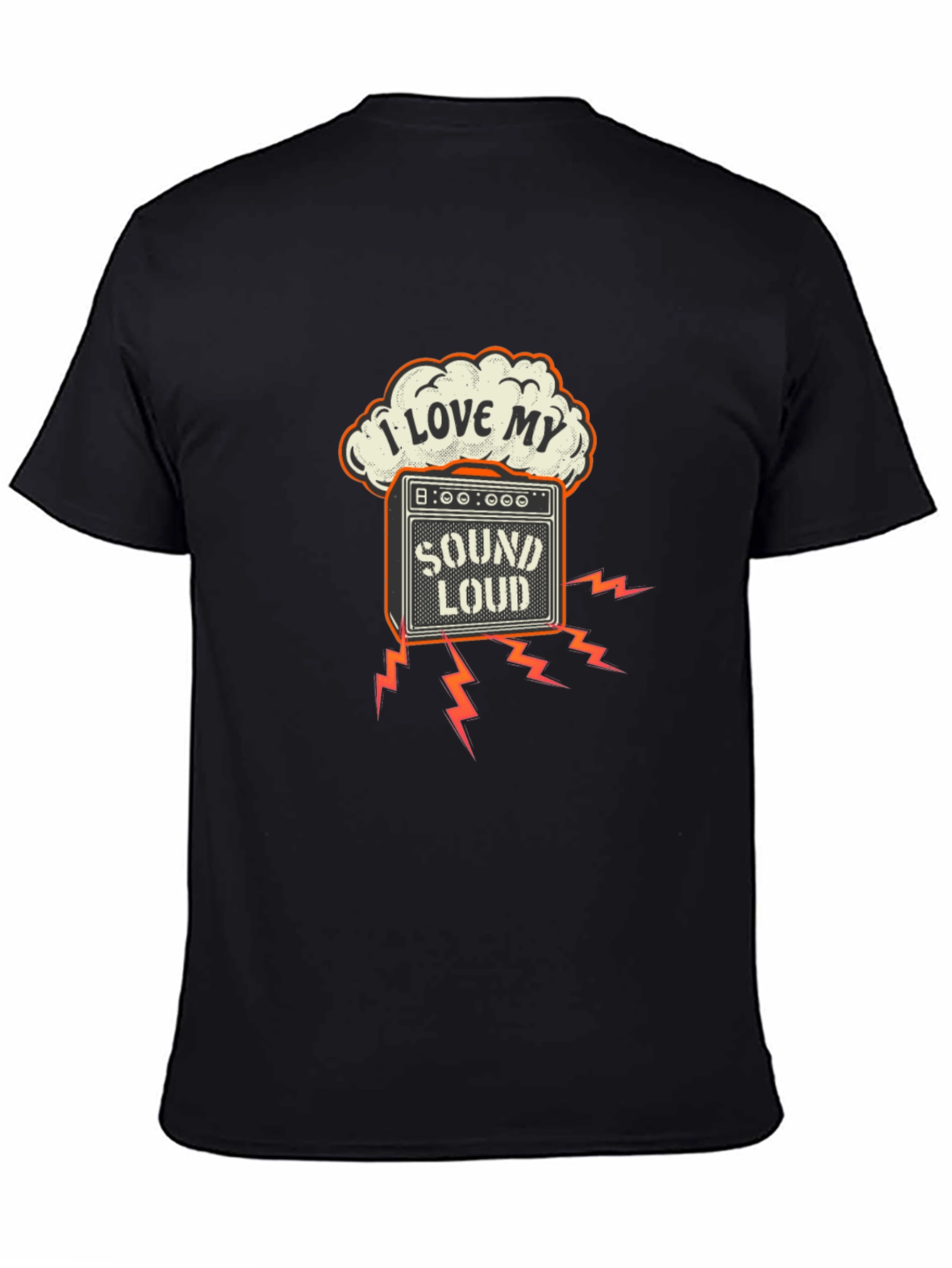 I Love My Sound Loud Black T-Shirt