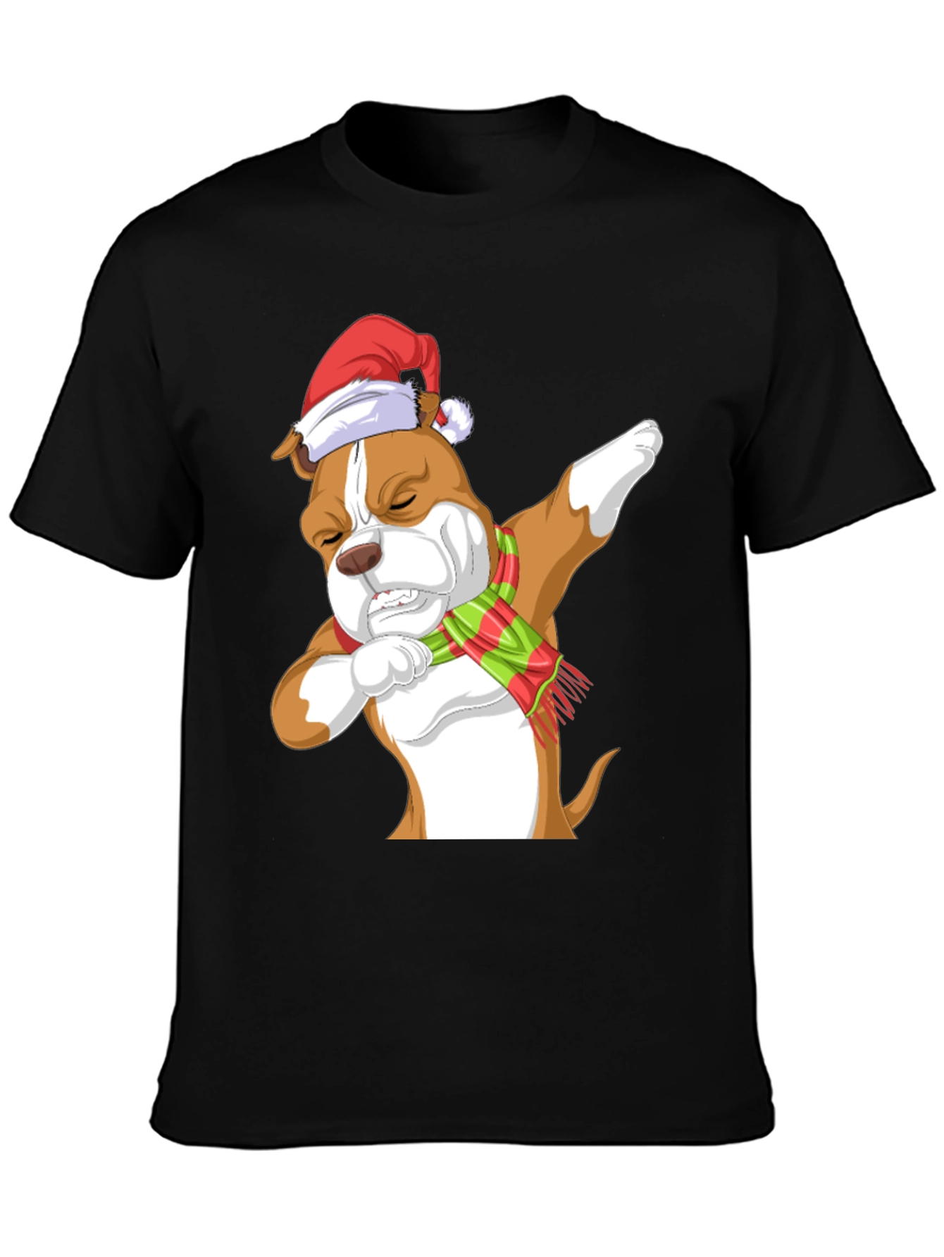 Dabbing Dog Christmas T-Shirt