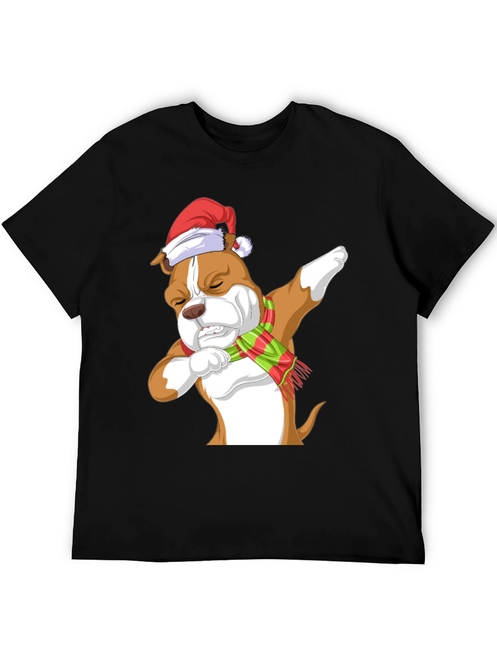 Dabbing Dog Christmas T-Shirt