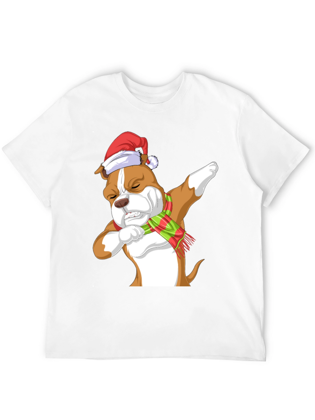 Dabbing Dog Christmas T-Shirt