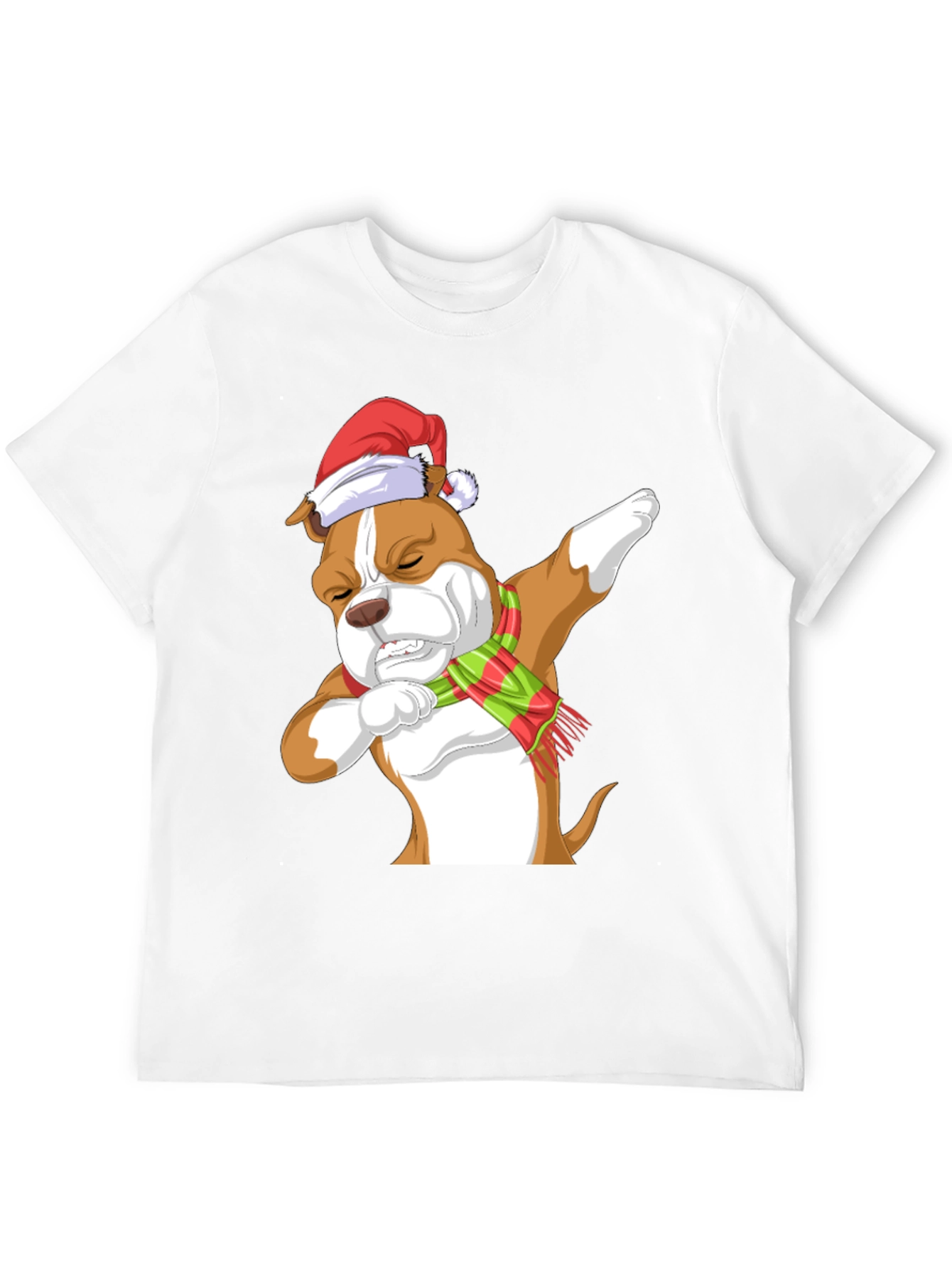 Dabbing Dog Christmas T-Shirt