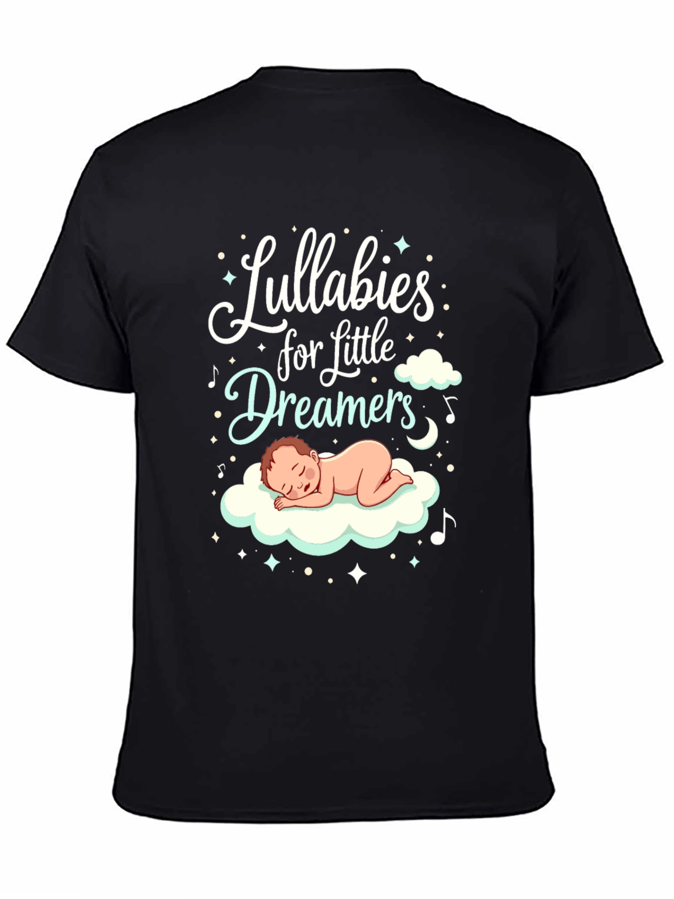 Lullabies for Little Dreamers Black Graphic Tee