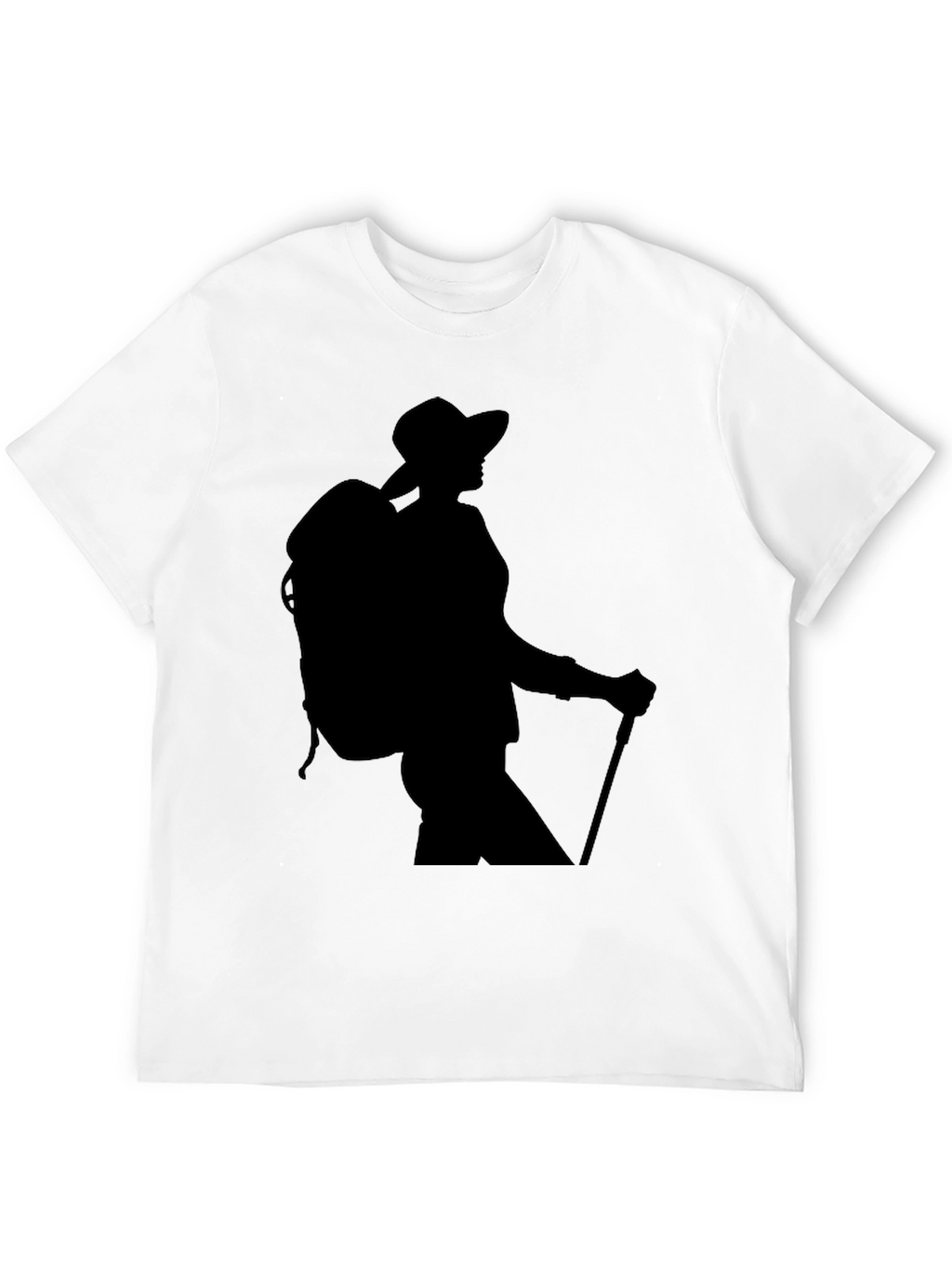 Hiking Silhouette Graphic Tee - Black