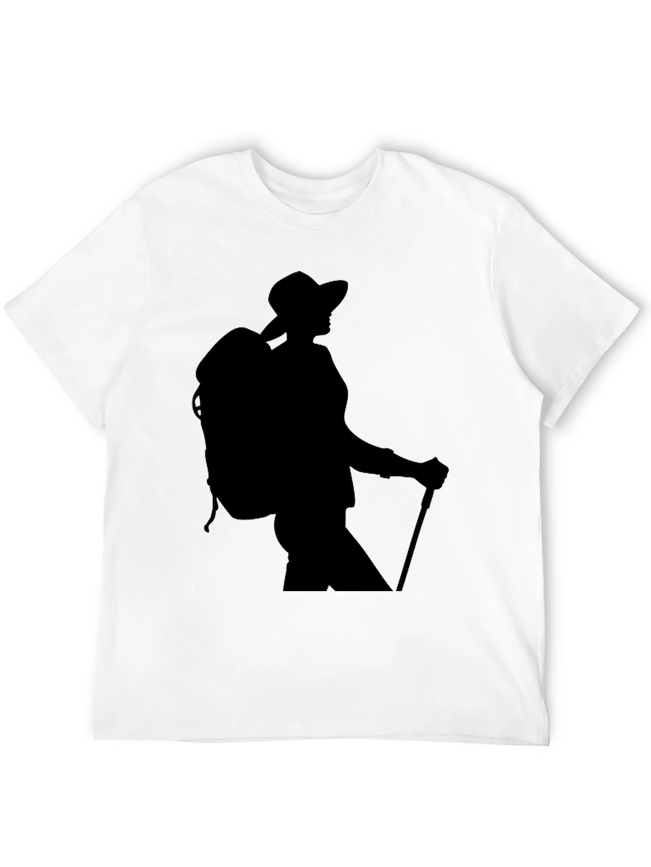 Hiking Silhouette Graphic Tee - Black