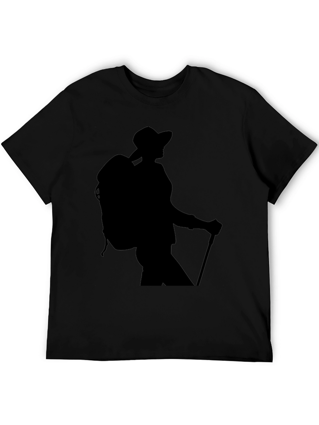 Hiking Silhouette Graphic Tee - Black