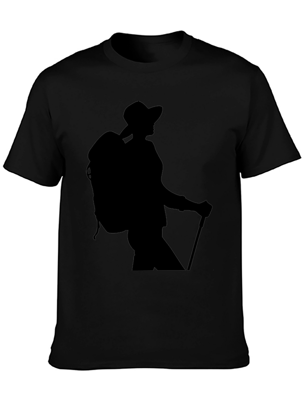 Hiking Silhouette Graphic Tee - Black