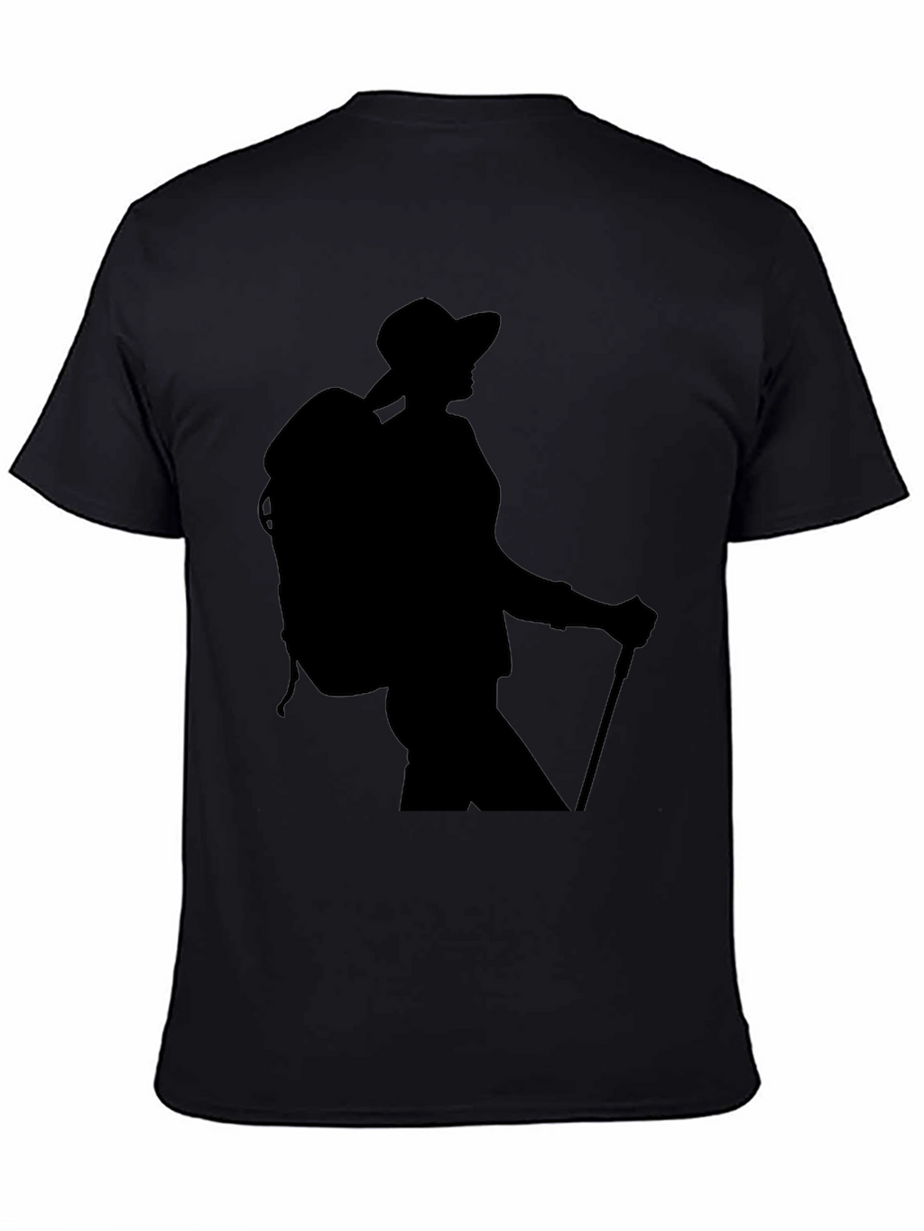 Hiking Silhouette Graphic Tee - Black