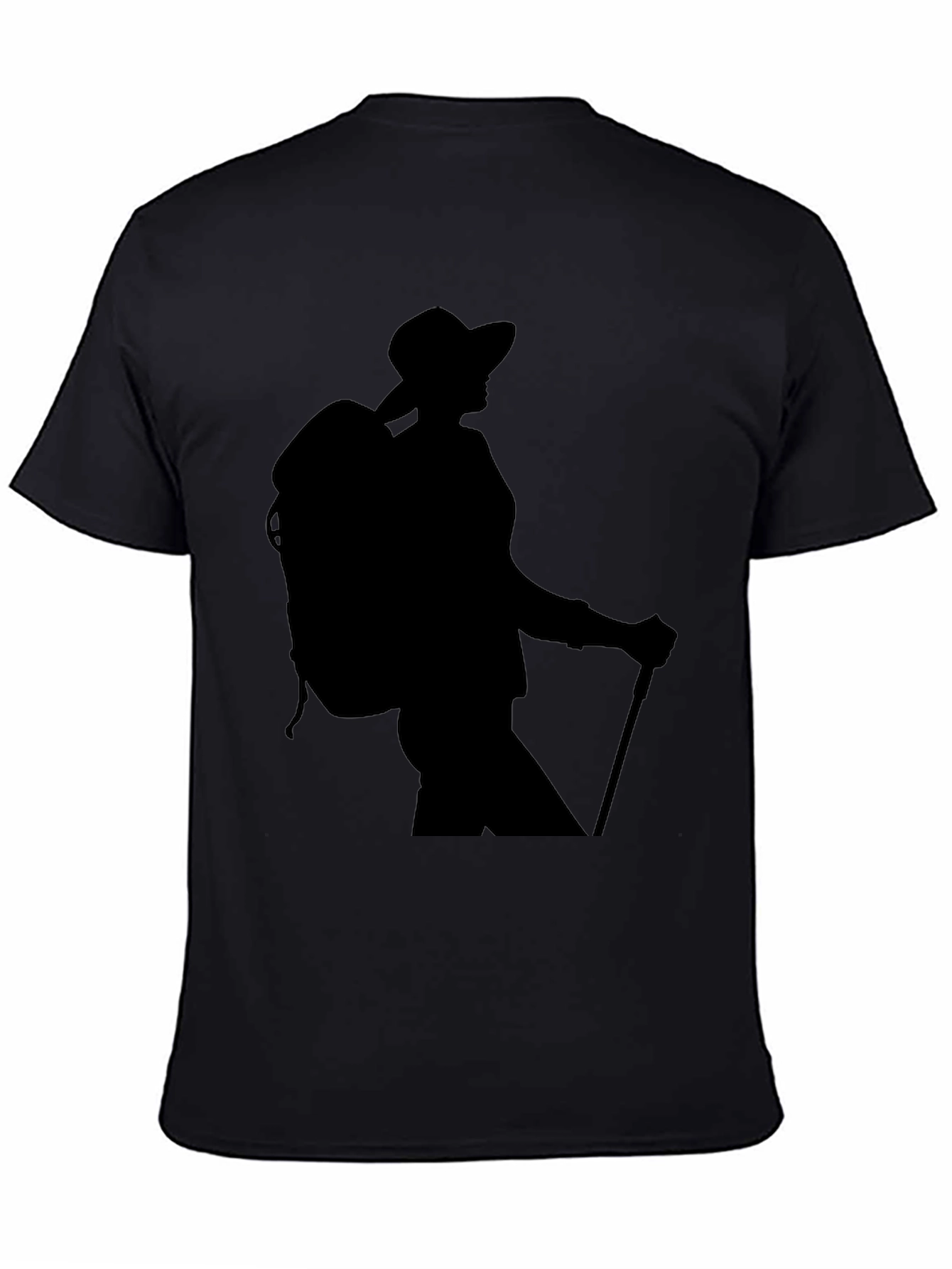 Hiking Silhouette Graphic Tee - Black