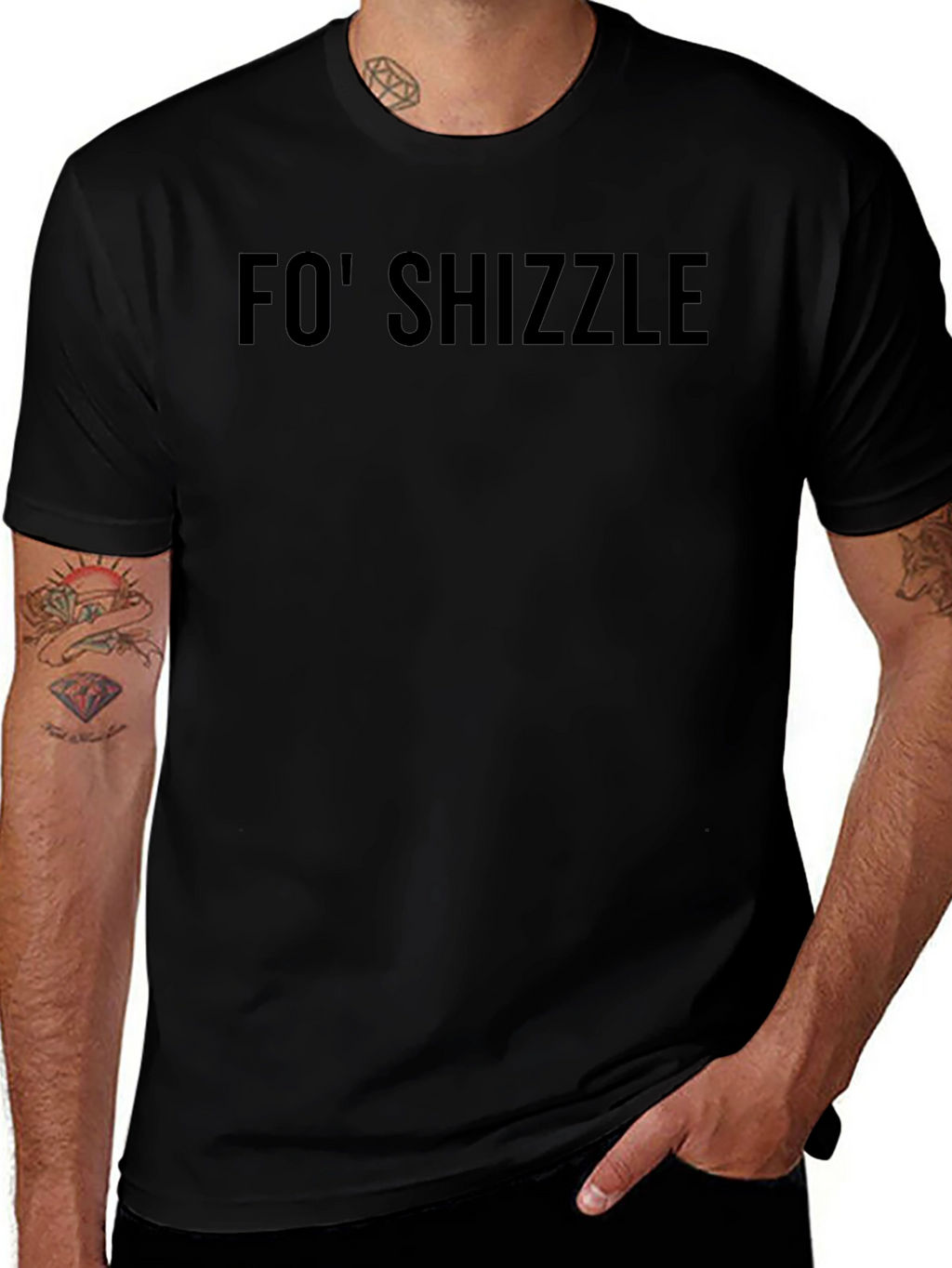 Fo Shizzle Black Graphic Tee