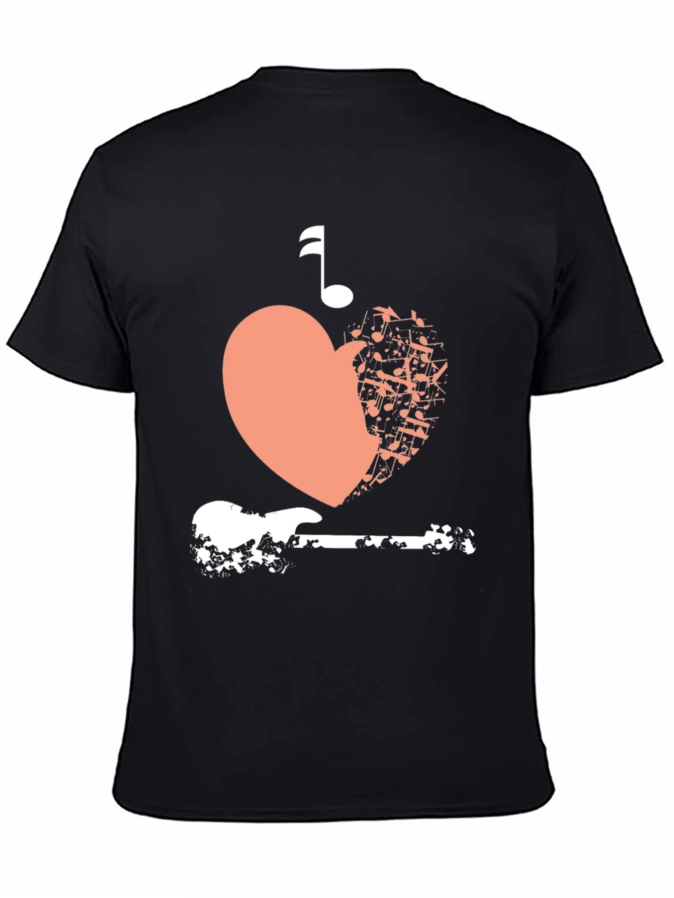 Musical Heart Guitar Graphic Tee