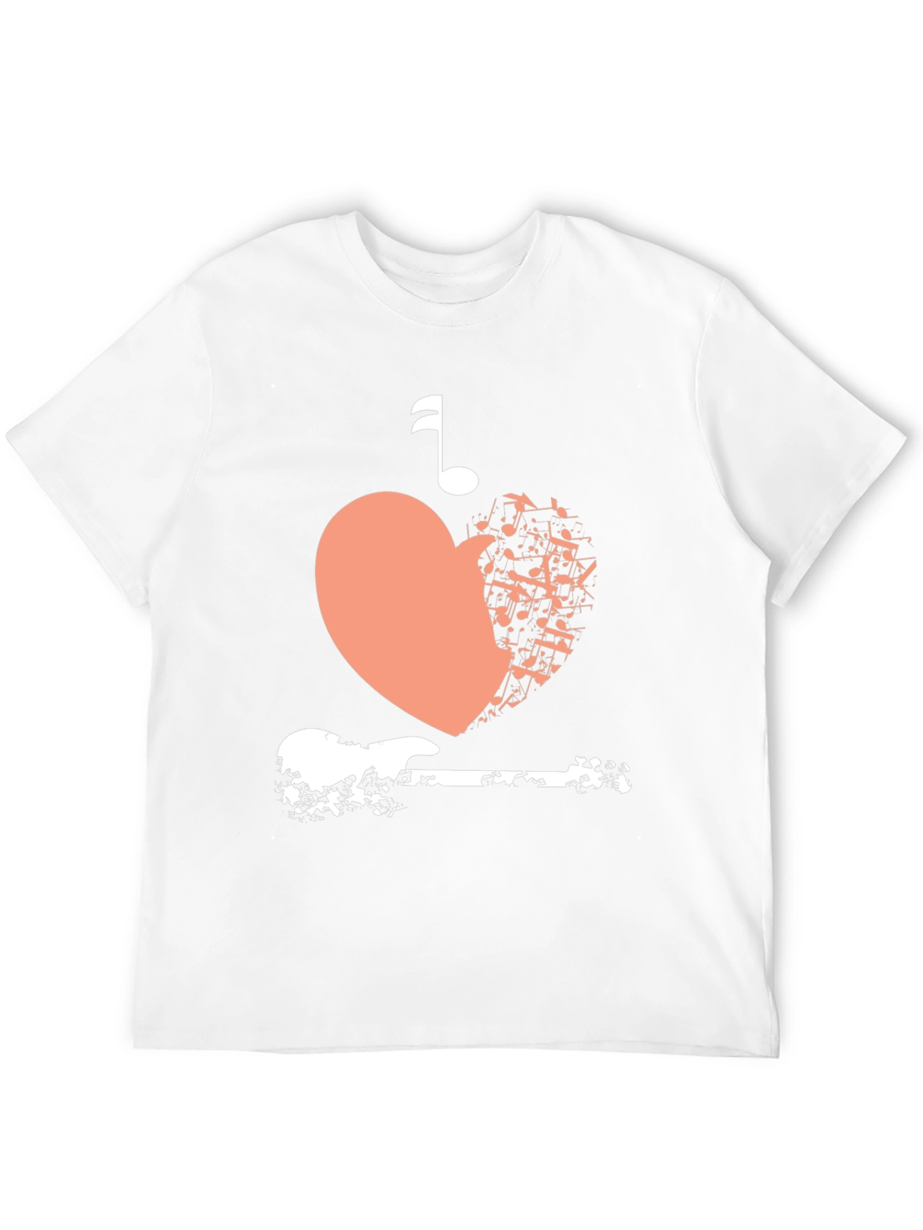 Musical Heart Guitar Graphic Tee
