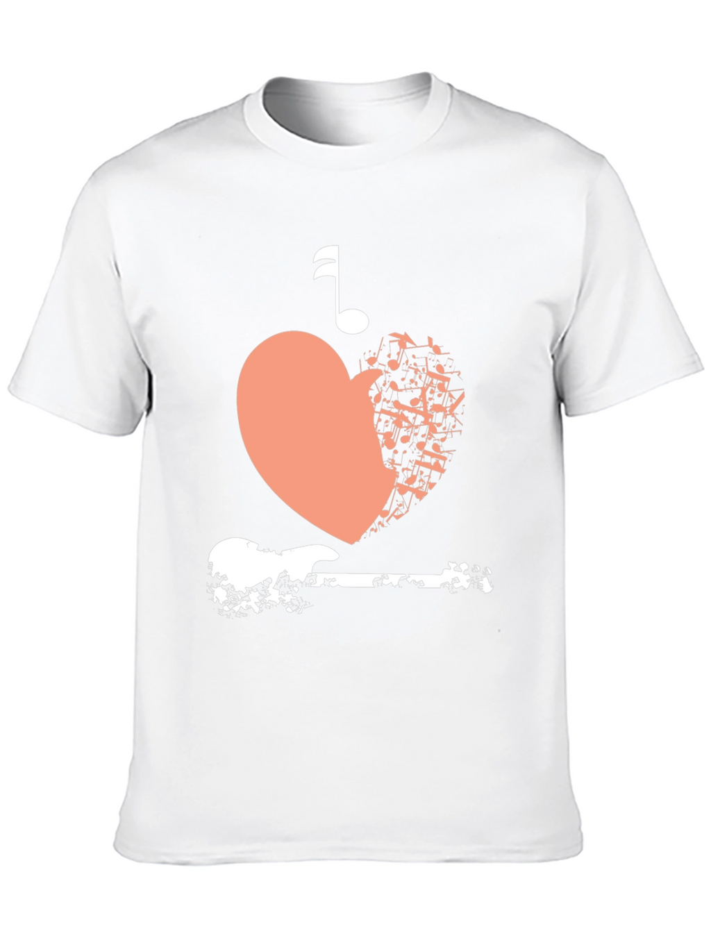 Musical Heart Guitar Graphic Tee