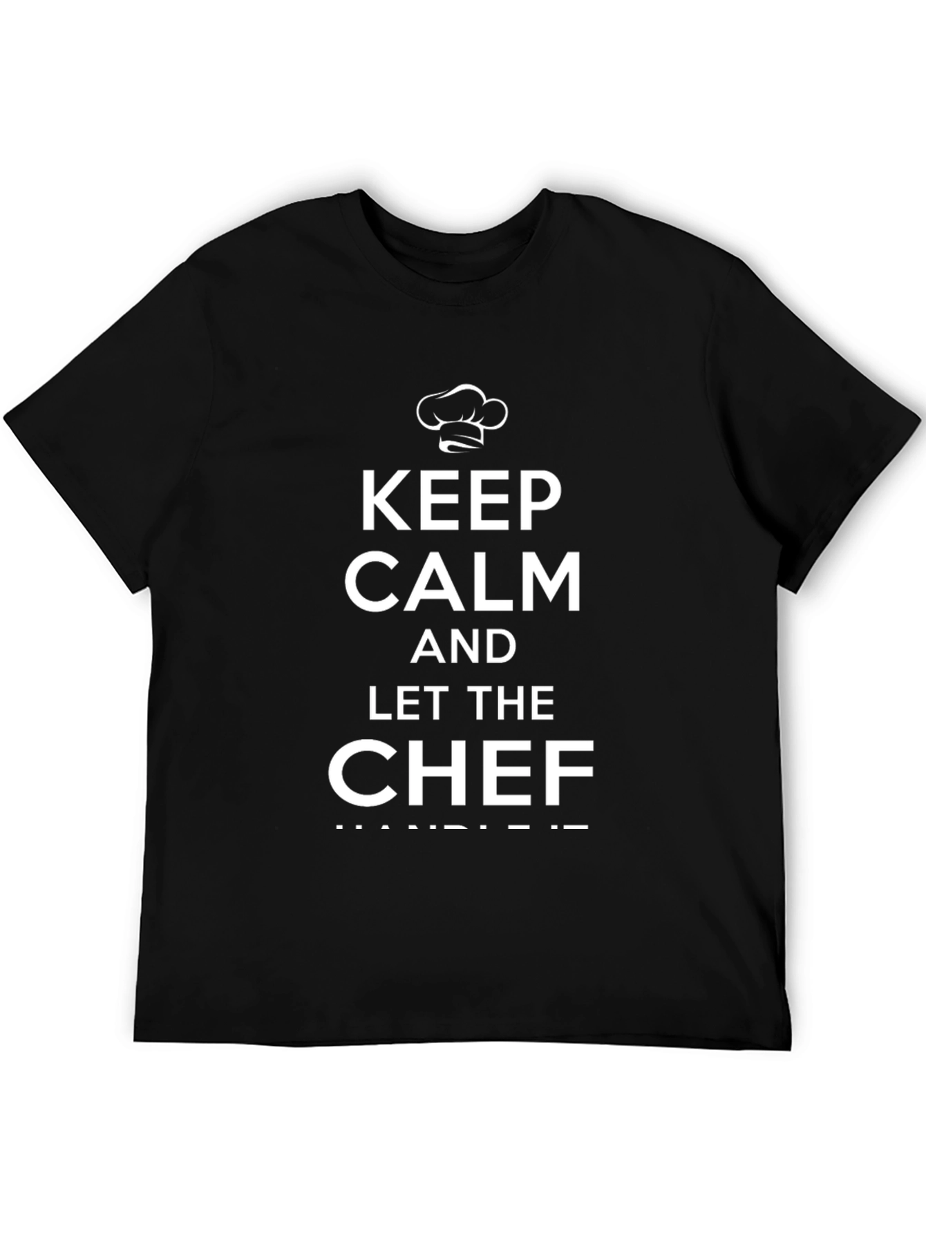 Keep Calm Chef Black Graphic Tee