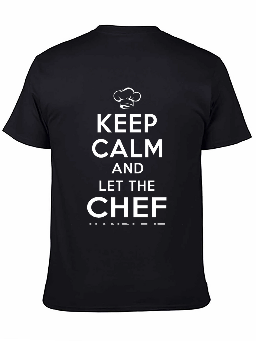 Keep Calm Chef Black Graphic Tee