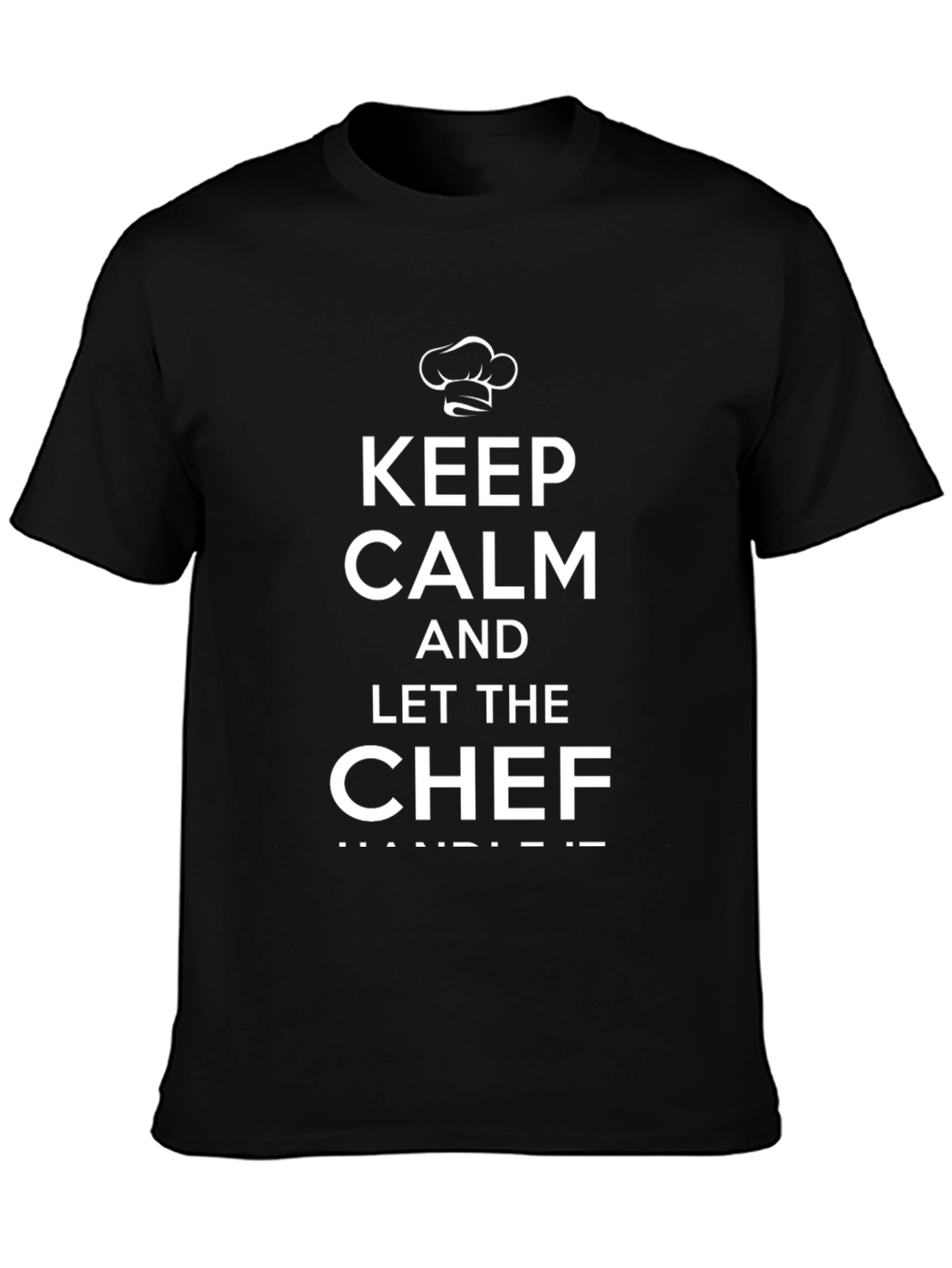Keep Calm Chef Black Graphic Tee