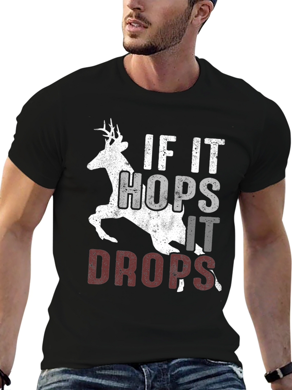 If It Hops It Drops Hunting T-Shirt