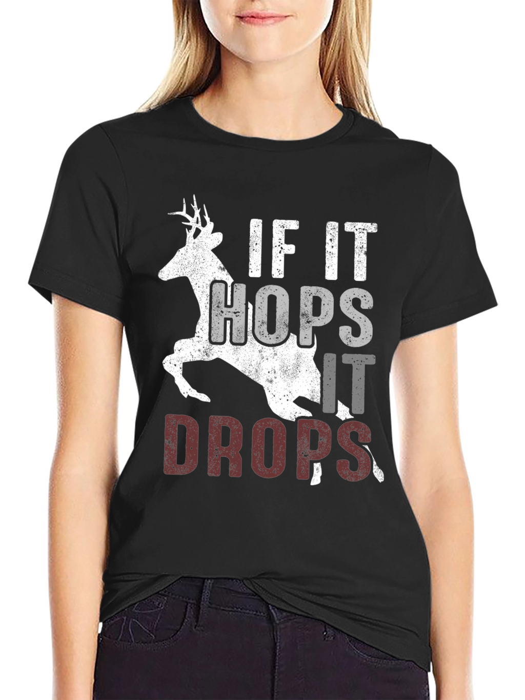 If It Hops It Drops Hunting T-Shirt