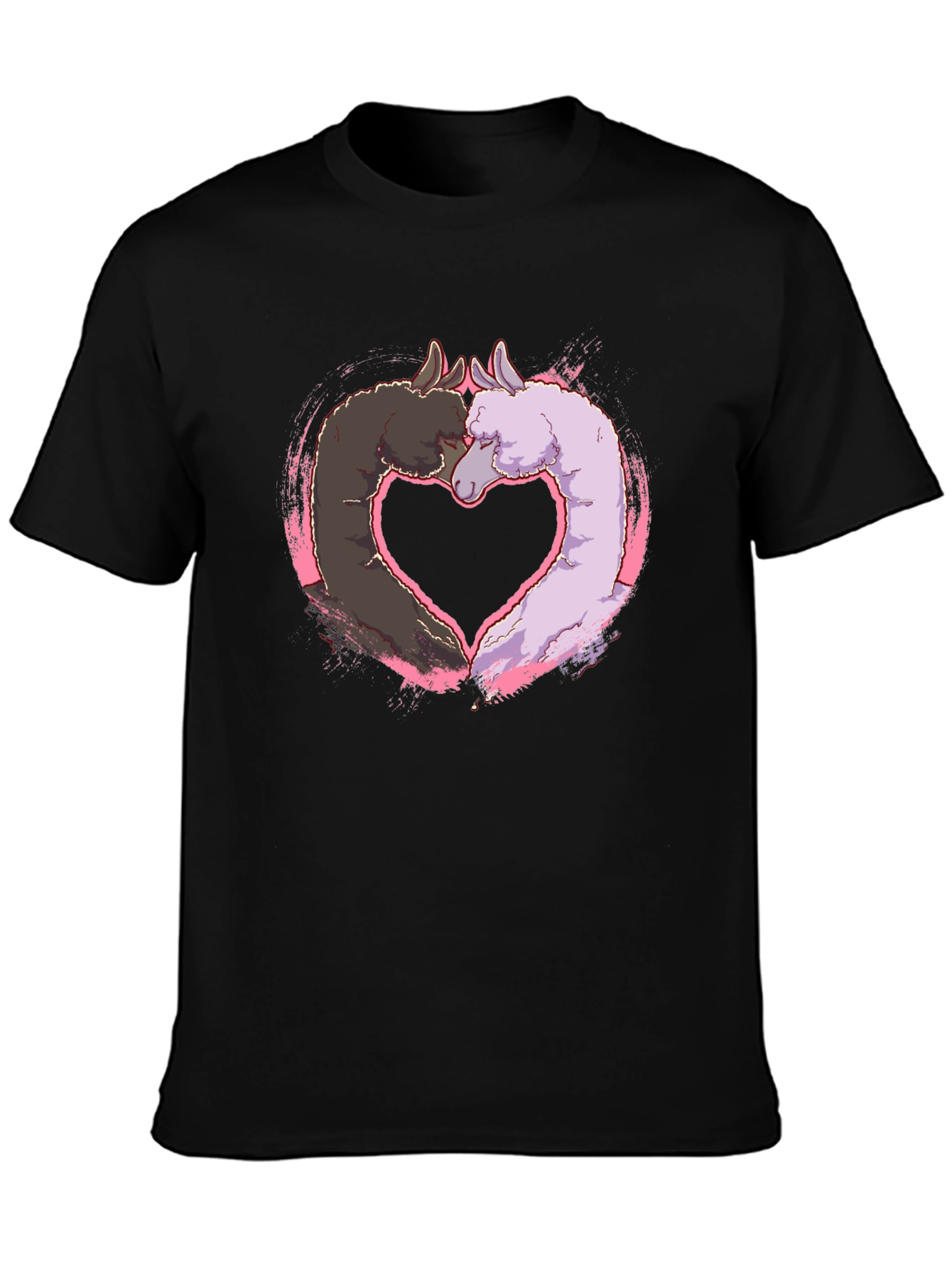 Llama Heart T-Shirt - Cute Animal Graphic Tee