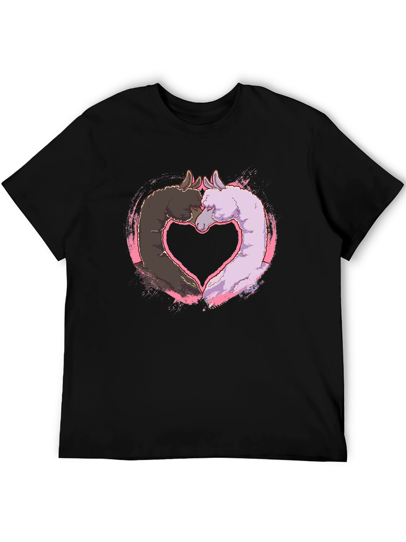 Llama Heart T-Shirt - Cute Animal Graphic Tee
