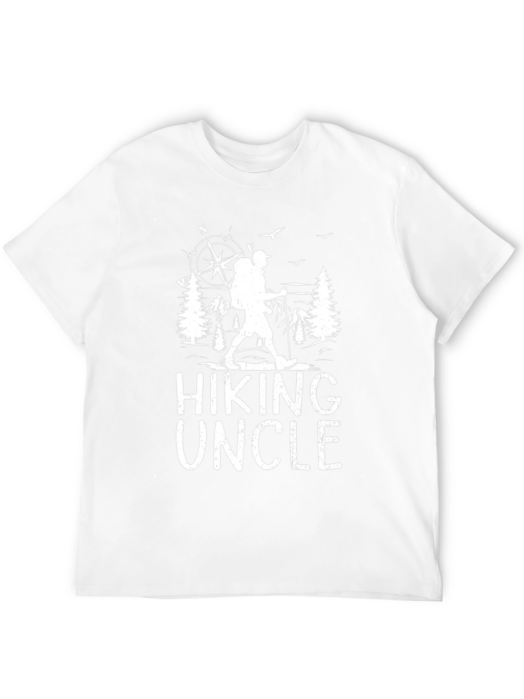 Hiking Uncle Black T-Shirt - Adventure Awaits!