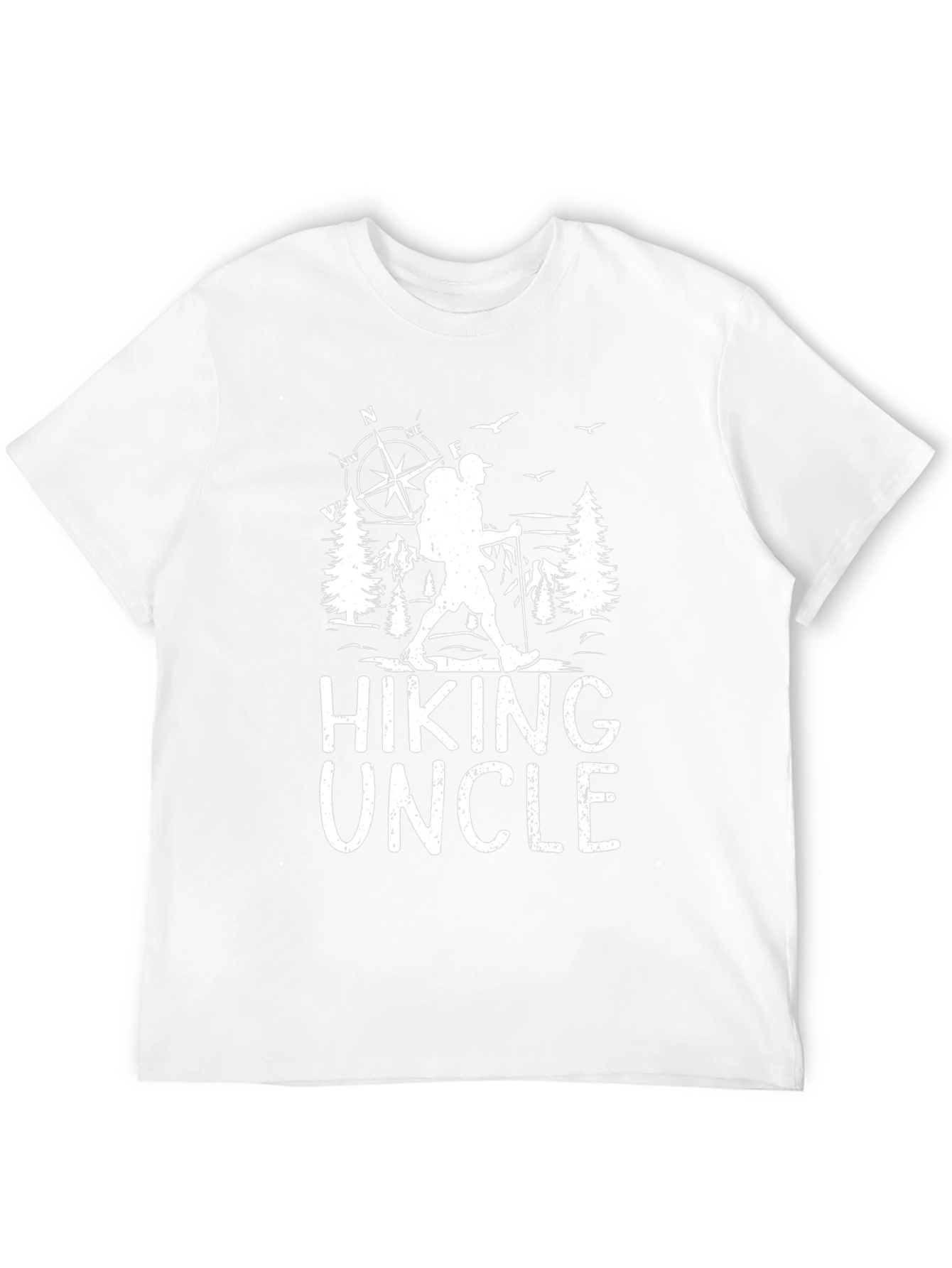 Hiking Uncle Black T-Shirt - Adventure Awaits!