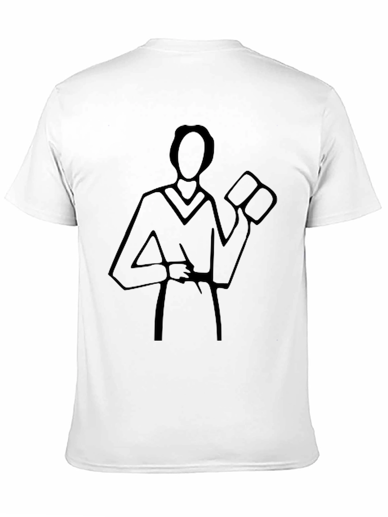 Abstract Silhouette Black T-Shirt