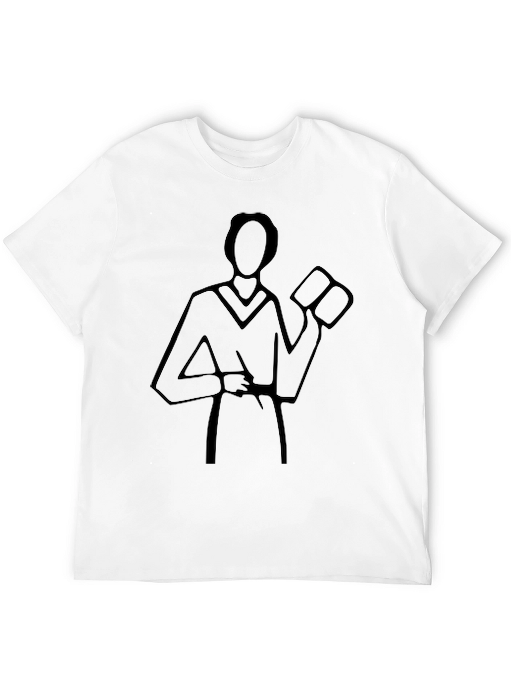 Abstract Silhouette Black T-Shirt