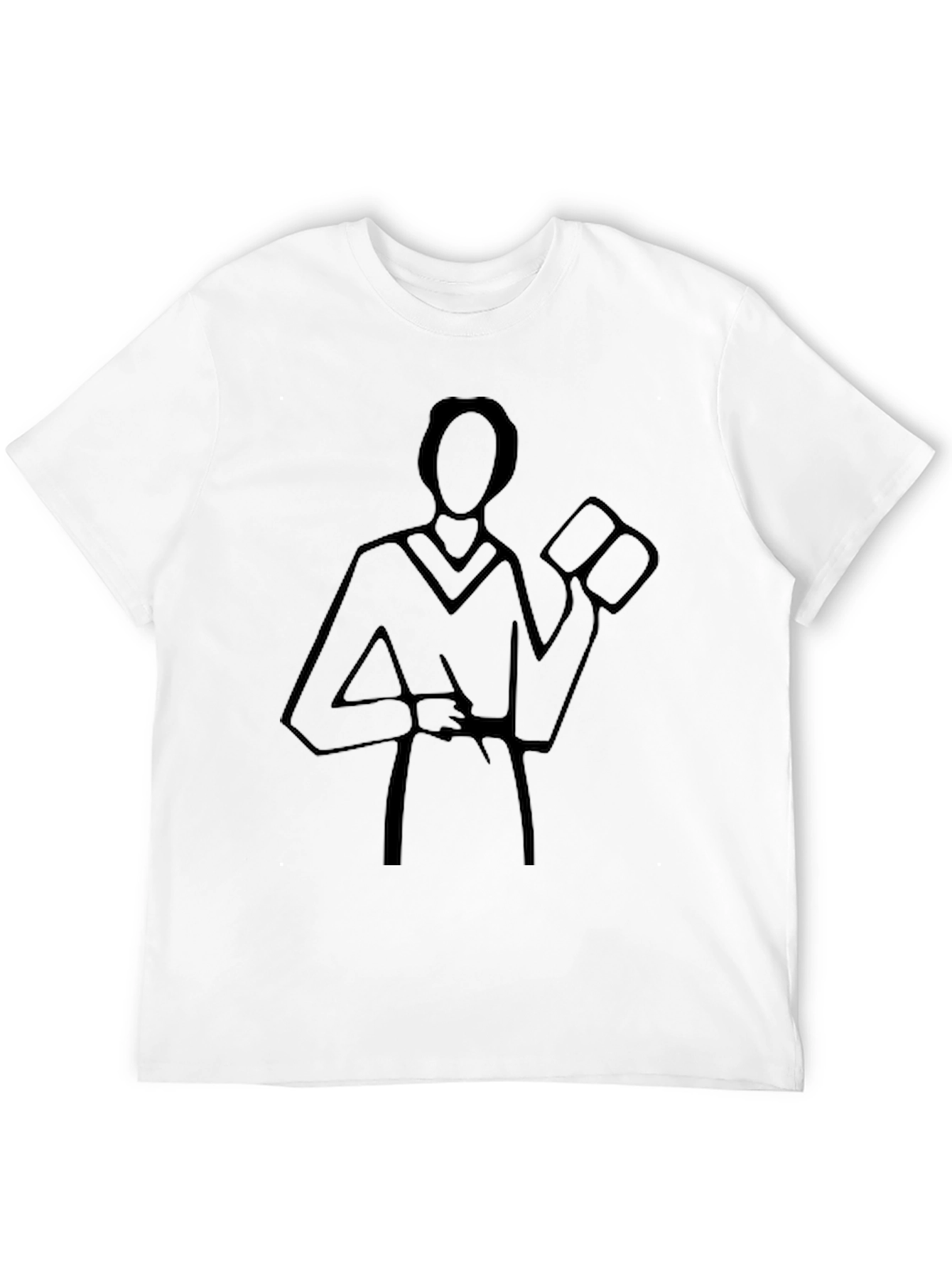 Abstract Silhouette Black T-Shirt