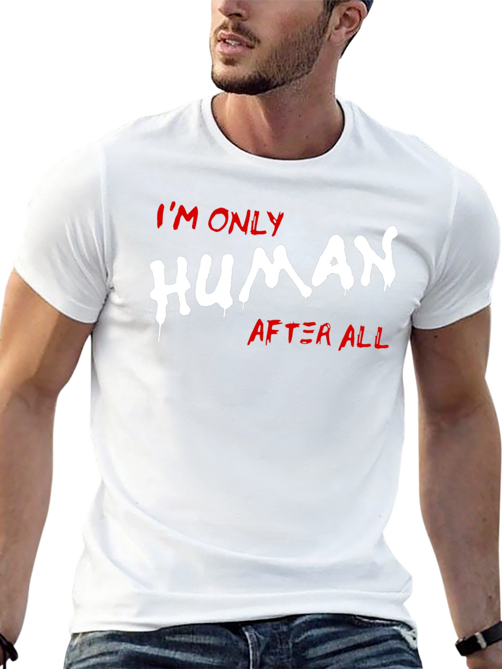 Im Only Human After All Graphic Tee