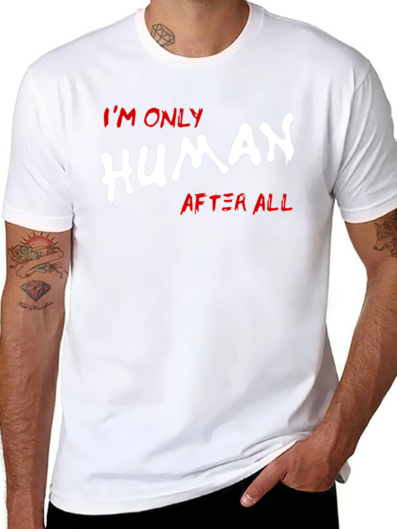 Im Only Human After All Graphic Tee