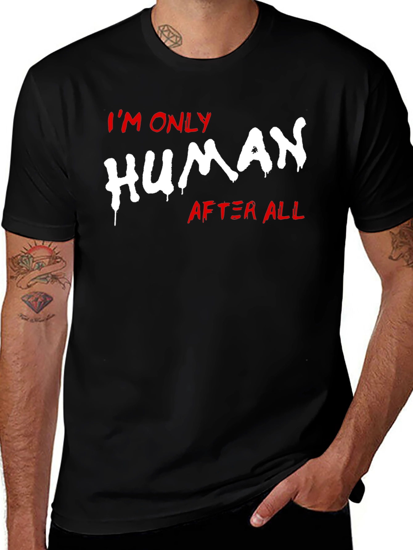 Im Only Human After All Graphic Tee