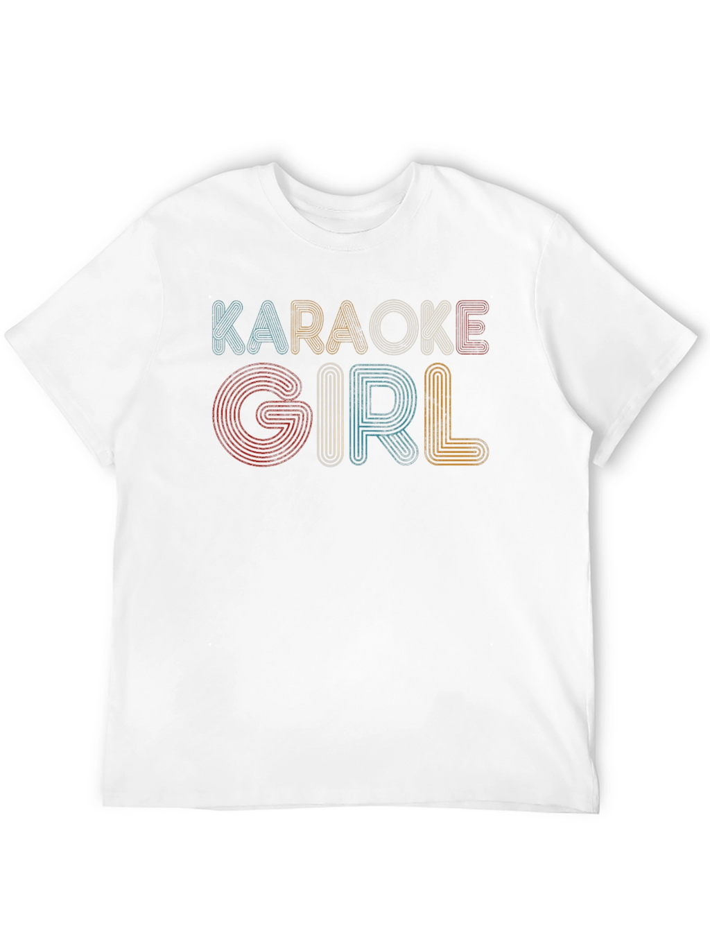 Karaoke Girl Retro Style Black Tee
