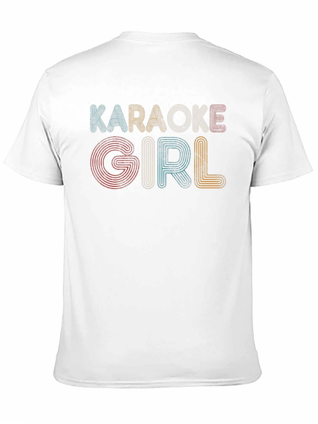 Karaoke Girl Retro Style Black Tee