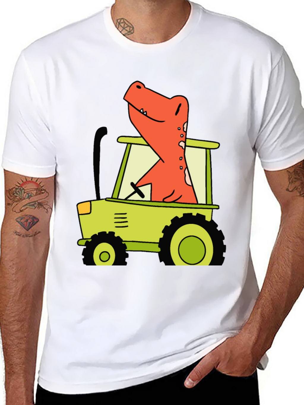 Dino Tractor T-Shirt