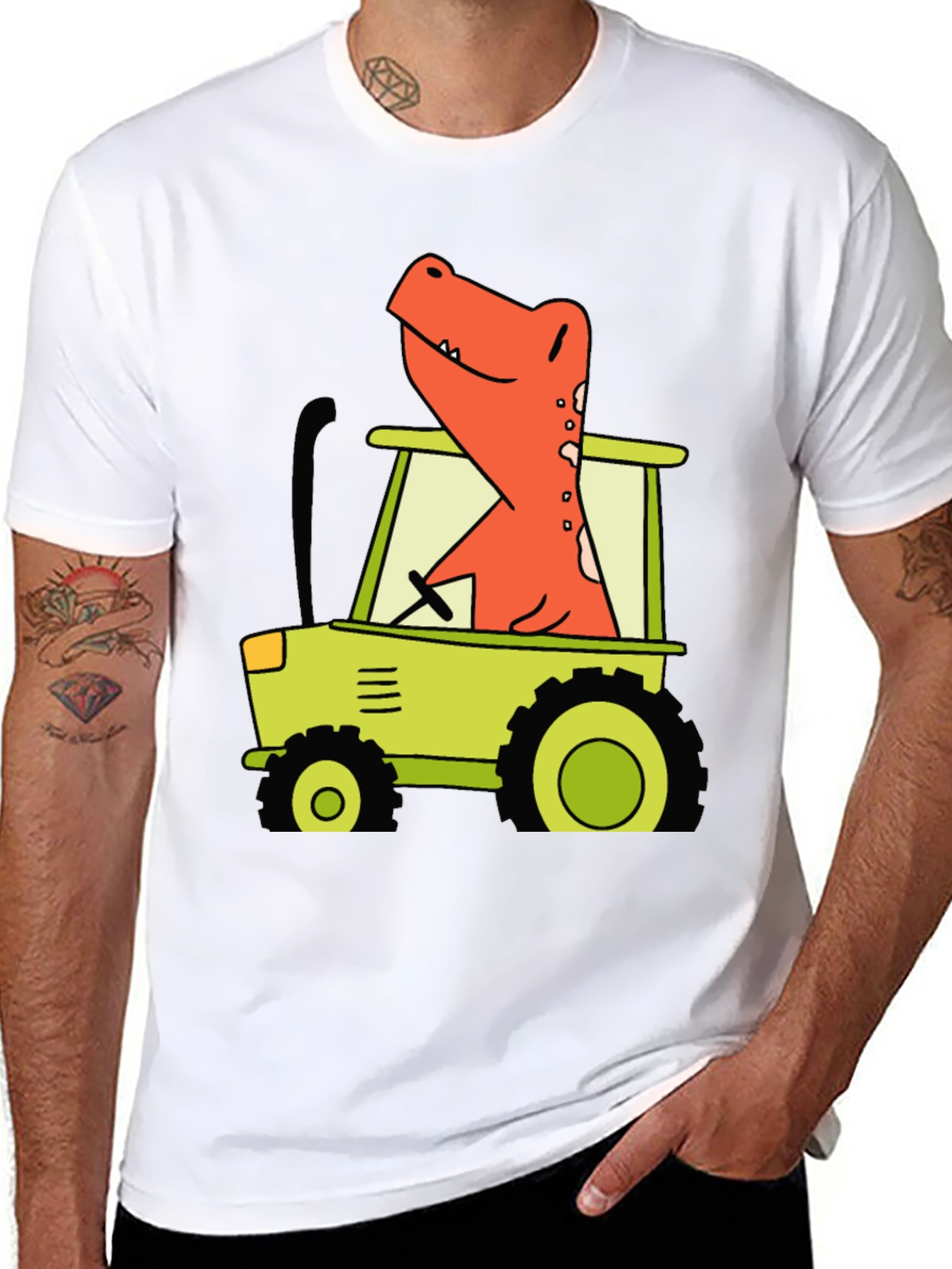 Dino Tractor T-Shirt