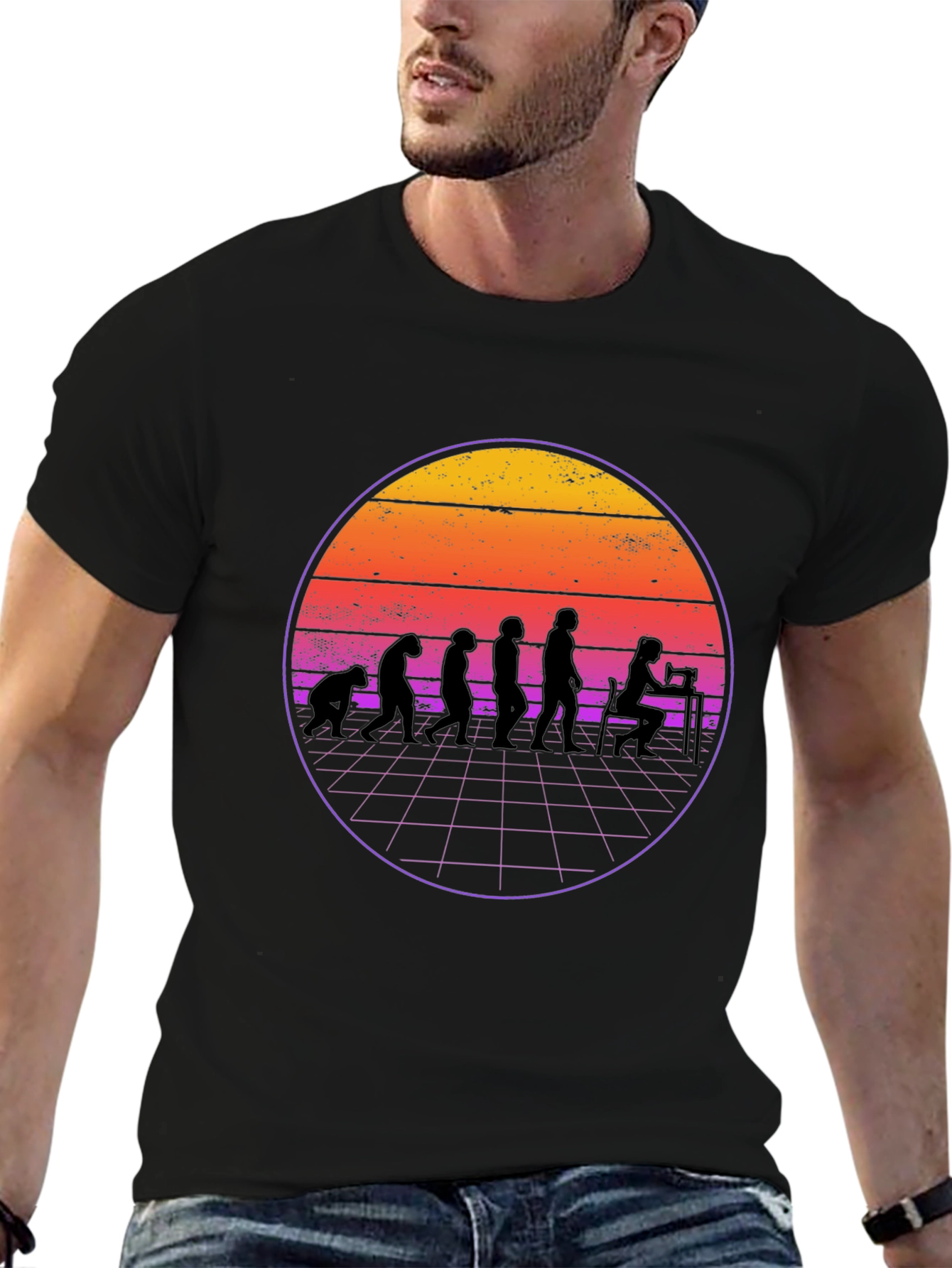 Evolution of Sewing T-Shirt - Retro Style
