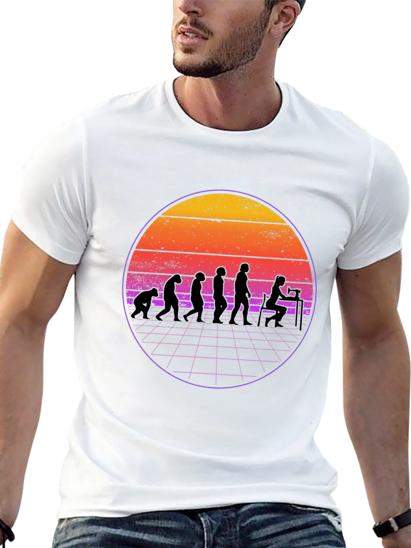 Evolution of Sewing T-Shirt - Retro Style