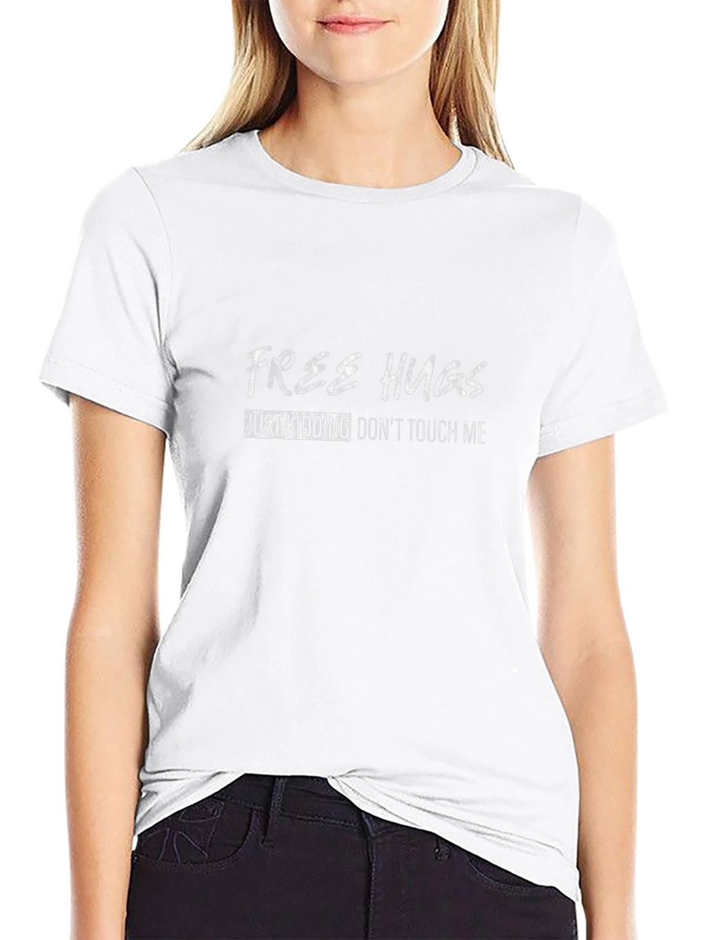Free Hugs Just Kidding Tee